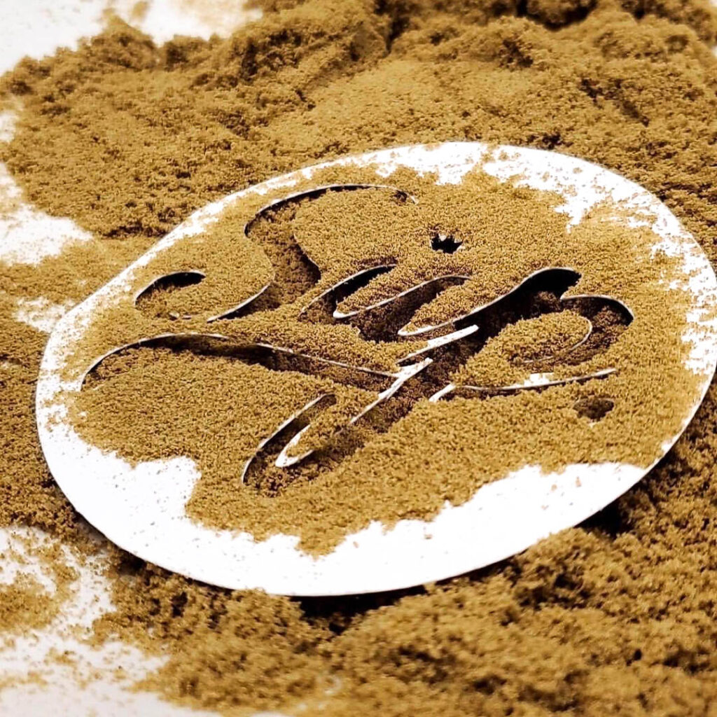 a lot of kief on top of a SUP sign