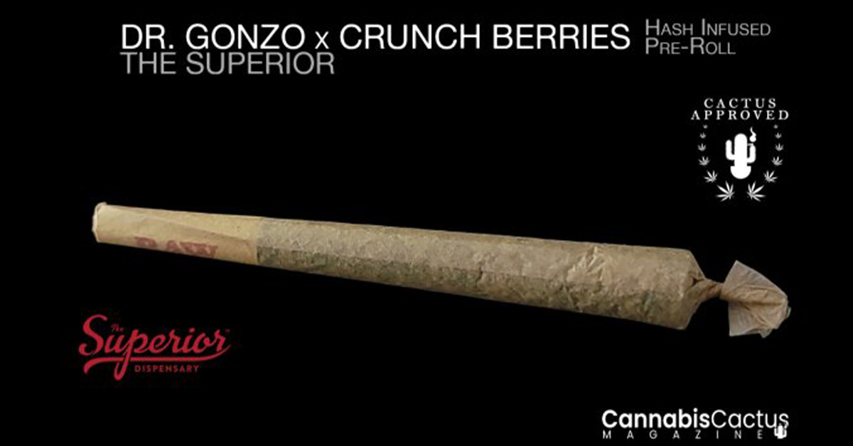 A promotional flyer for a hash infused pre roll