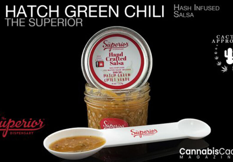 a promotional flyer for hand crafted salsa by superior dispensary