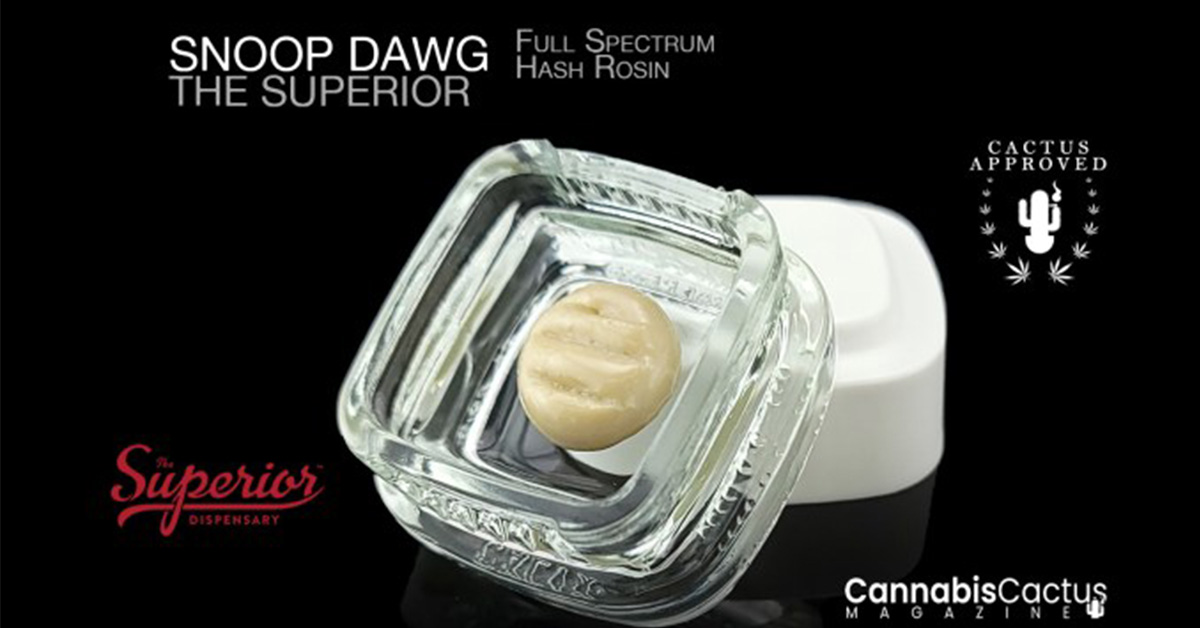 a promotional flyer for "snoop dawg" a full spectrum hash rosin